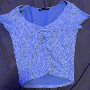 Blue flower gina top